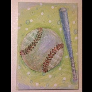 Baseball Canvas Wall Art, Hobby Lobby